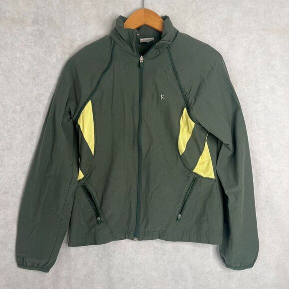 Danskin Now Green Full Zip‎ Long Sleeve Athletic Track Jacket Size SM(4/6) - Picture 8 of 8